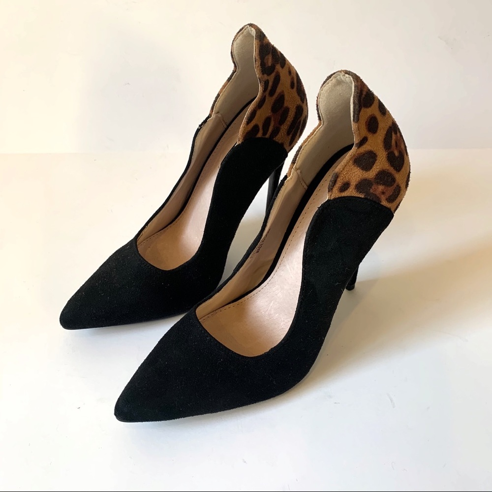 Lost Ink Tammy leopard print pumps - Picture 2 of 8